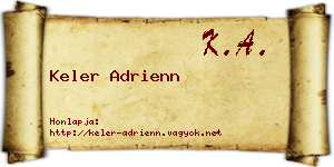Keler Adrienn névjegykártya